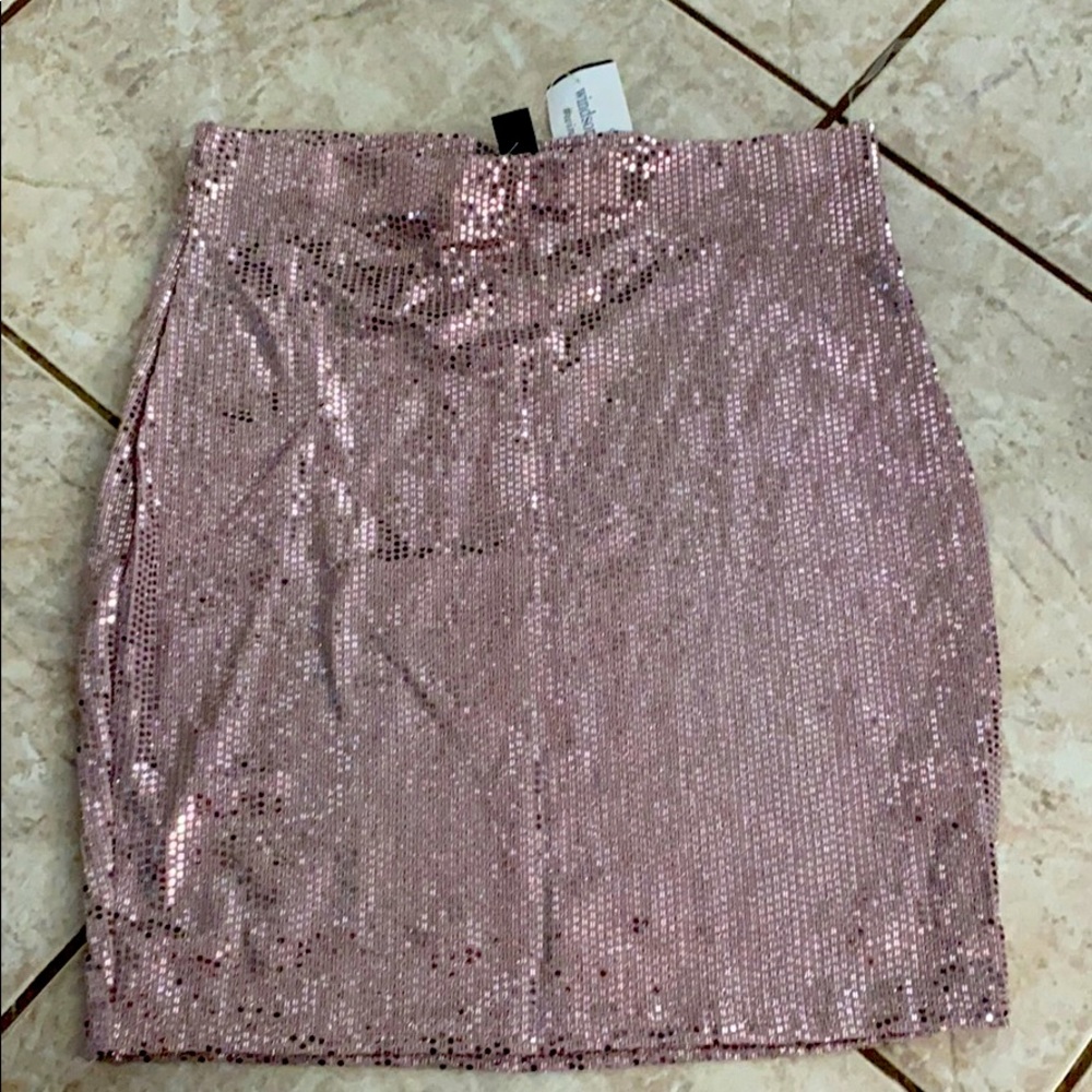 Sequin mini skirt